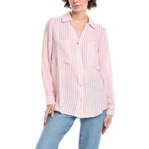 Nanette Lepore Pink Striped Blouse